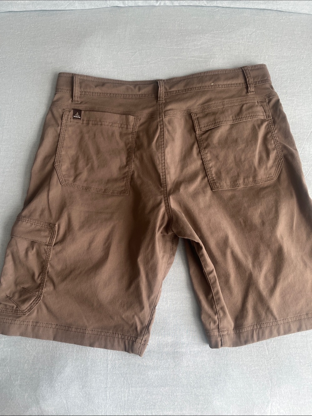Men's Prana light weight shorts - Olive Brown 32 x 10 - Picture 8 of 12